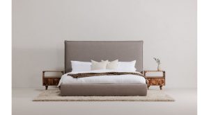 LUZON QUEEN BED TALL HEADBOARD- GREYSTONE (3)