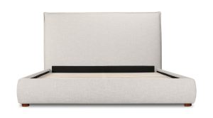 LUZON QUEEN BED TALL HEADBOARD- LIGHT GREY