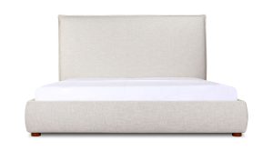 LUZON QUEEN BED TALL HEADBOARD- LIGHT GREY