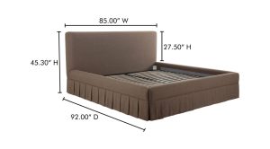 MAREN KING BED- BROWN