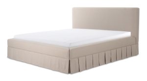 MAREN QUEEN BED- BEIGE