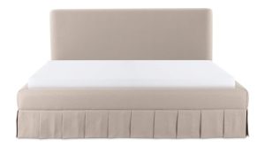 MAREN QUEEN BED- BEIGE