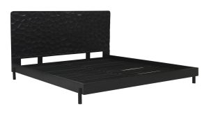 MISAKI QUEEN BED- BLACK