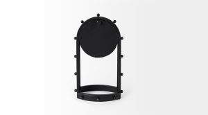 Marian Oval Table Clock Black