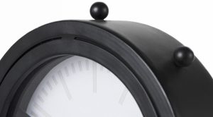 Marian Oval Table Clock Black