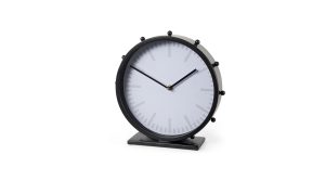 Marian Round Table Clock Black