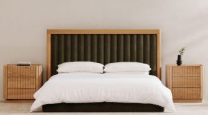 NINA KING BED- FOREST GREEN