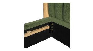 NINA KING BED- FOREST GREEN