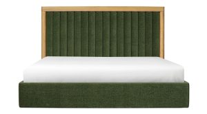 NINA KING BED- FOREST GREEN