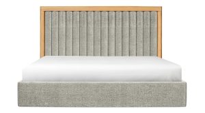 NINA KING BED- GREY