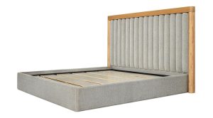 NINA QUEEN BED- GREY