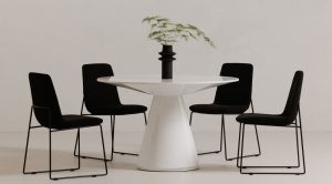 Otago Round Dining Table-White