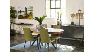 Parq Oval Dining Table- Amber