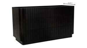 POVERA 6 DRAWER DRESSER-BLACK