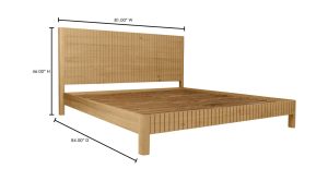 POVERA BED KING- OAK