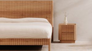 POVERA BED KING- OAK