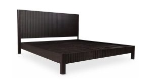 POVERA BED QUEEN- BLACK