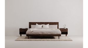 Pablo King Bed- Brown