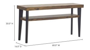 Parq Console Table Amber