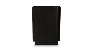 Povera 3 Drawer Nightstand Black (5)