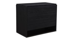 Quinton 3 Drawer Nightstand Black (1)