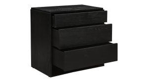 Quinton 3 Drawer Nightstand Black (6)