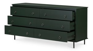 REAGAN 6 DRAWER DRESSER-DEEP GREEN (3)