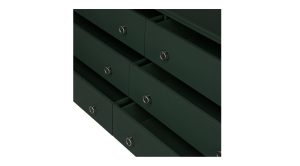 REAGAN 6 DRAWER DRESSER-DEEP GREEN (9)