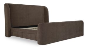 SOPHIA KING BED- BROWN