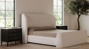 SOPHIA QUEEN BED- CREAM