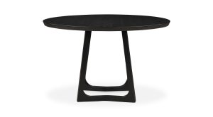 Silas Round Dining Table- Black (4)