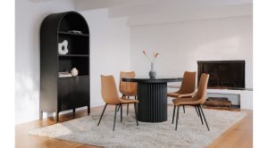 Tower Dining Table-Black