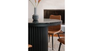 Tower Dining Table-Black