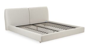 ZEPPELIN KING BED- LIGHT GREY