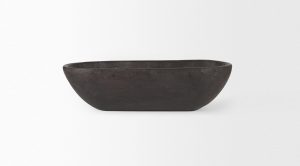 Athena Wooden Bowl Black