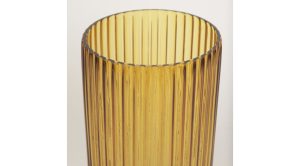 Dawn Tall Amber Glass Vase (4)