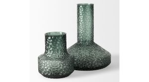 Jolene Green Glass Vase-Short (10)