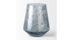 Robyn Blue Glass Vase-tall (2)