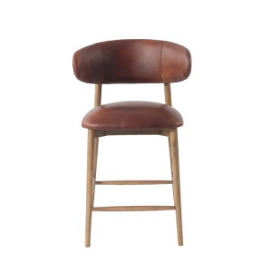 Windsor Counter stool- Tobacco Leather