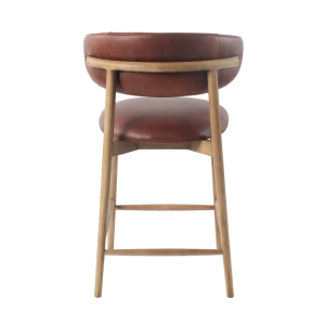 Windsor Counter stool- Tobacco Leather