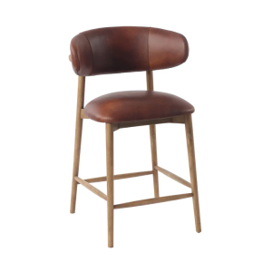 Windsor Counter stool- Tobacco Leather